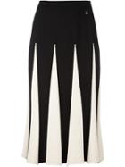 Twin-set Pleated Midi Skirt, Women's, Size: Small, Black, Viscose/polyester