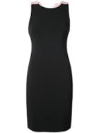 Badgley Mischka Bow-tied Fitted Dress - Black