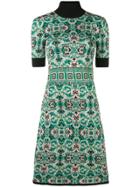 Versace Collection Knitted Midi Dress - Green