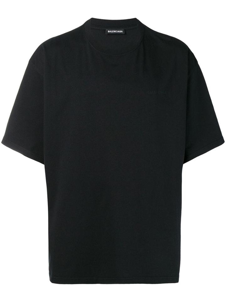 Balenciaga Oversize S/s Top - Black