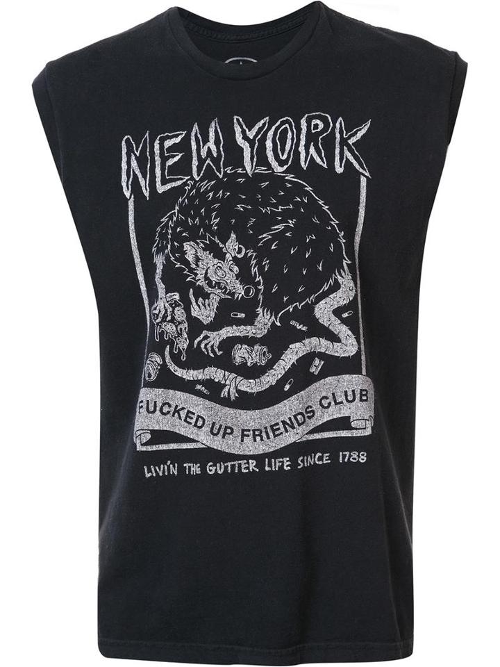 Local Authority Ny Fufc Rat Tank Top, Adult Unisex, Size: Large, Black, Cotton