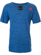 Dresscamp Chest Logo V-neck T-shirt, Adult Unisex, Size: Small, Blue, Cotton