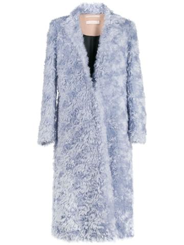 Ssheena Faux Fur Coat - Blue