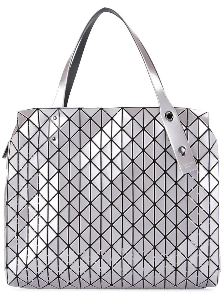 Bao Bao Issey Miyake Row Metallic Tote - Grey