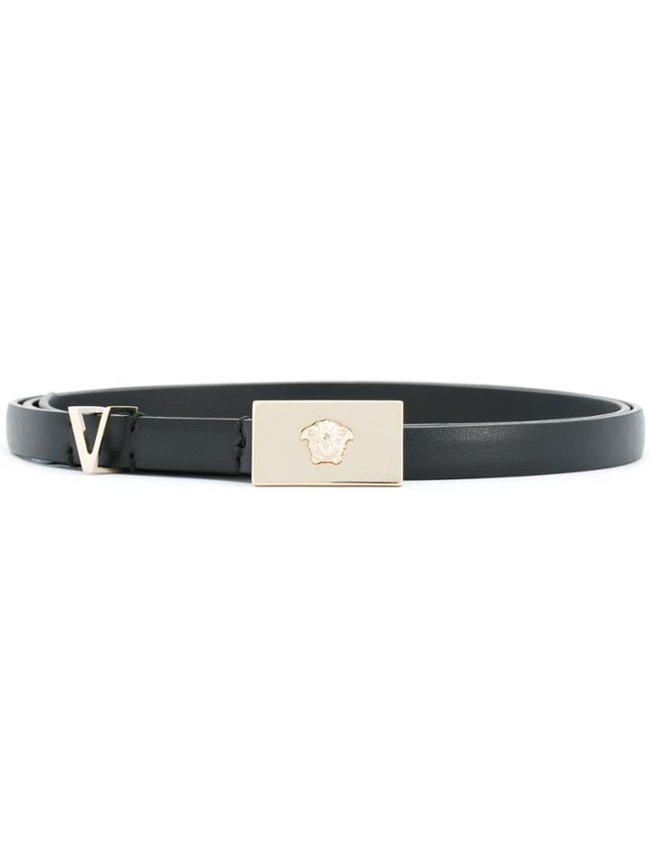 Versace Medusa Buckle Belt - Black