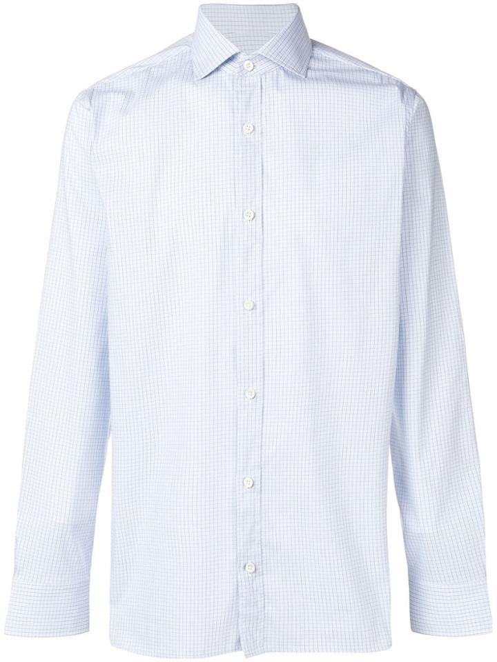 Z Zegna Check Shirt - Blue