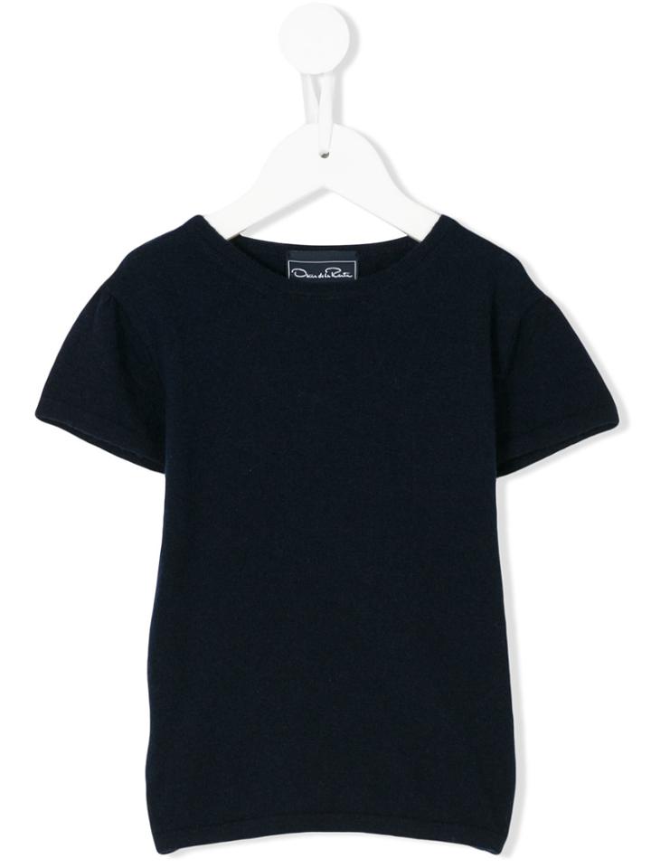 Oscar De La Renta Kids Shell T-shirt - Blue