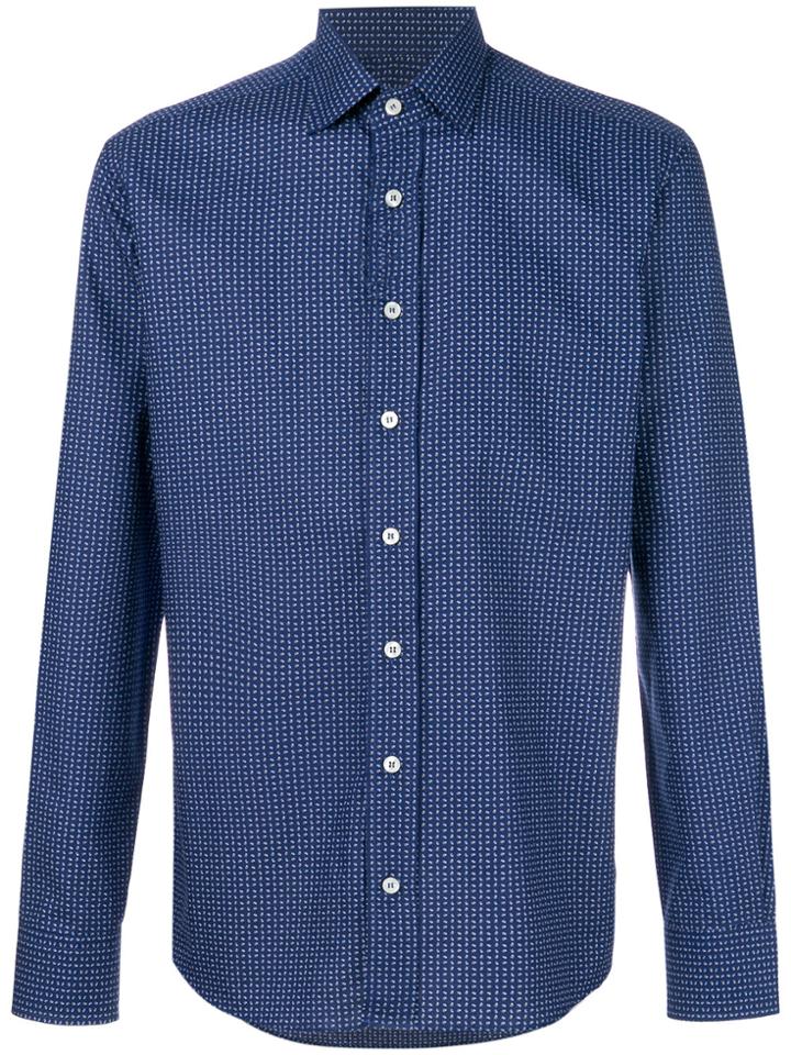 Etro Paisley Micro Print Shirt - Blue