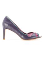 Sarah Chofakian Open Toe Pumps