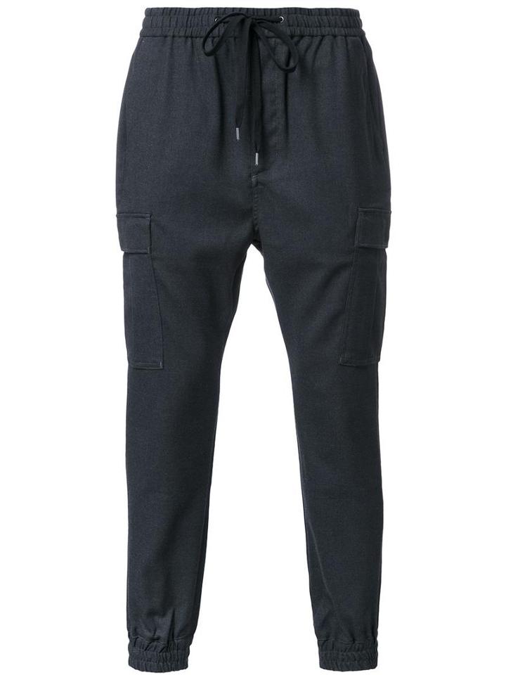 Monkey Time Drawstring Track Pants, Men's, Size: Large, Grey, Polyester/polyurethane/rayon