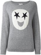 Chinti And Parker Star Emoji Sweater, Women's, Size: Xs, Grey, Cashmere