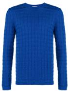 Al Duca D'aosta 1902 Textured Crew Neck Sweater - Blue