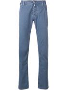 Jacob Cohen Micro Check Jeans - Blue