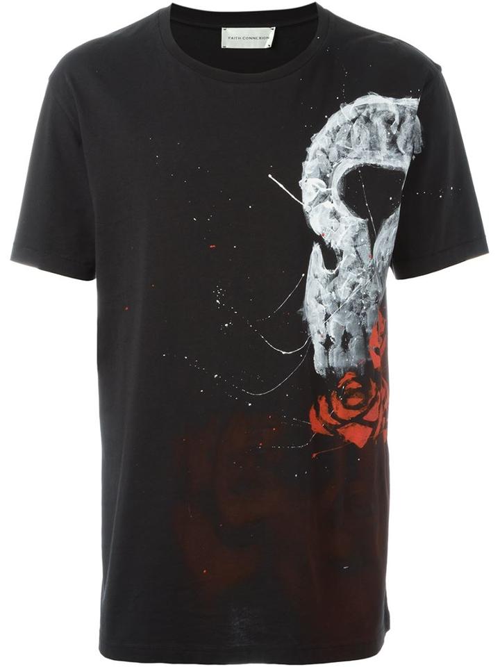 Faith Connexion Skull Grafitti T-shirt