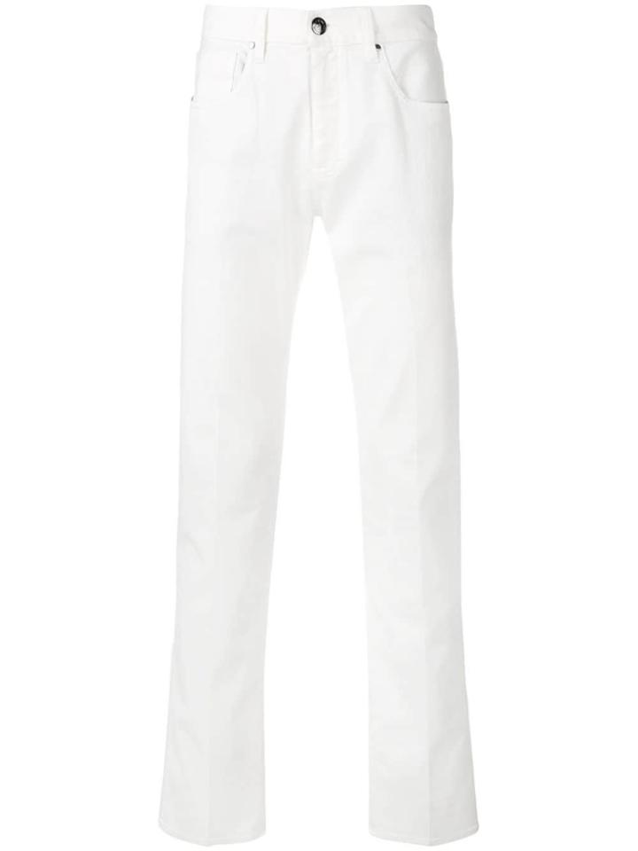 Giorgio Armani Straight Jeans - White