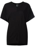 Ann Demeulemeester Open Back T-shirt, Women's, Size: 36, Black, Cotton