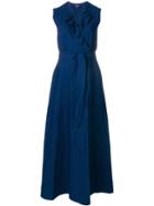 A.p.c. Ruffled Maxi Dress - Blue
