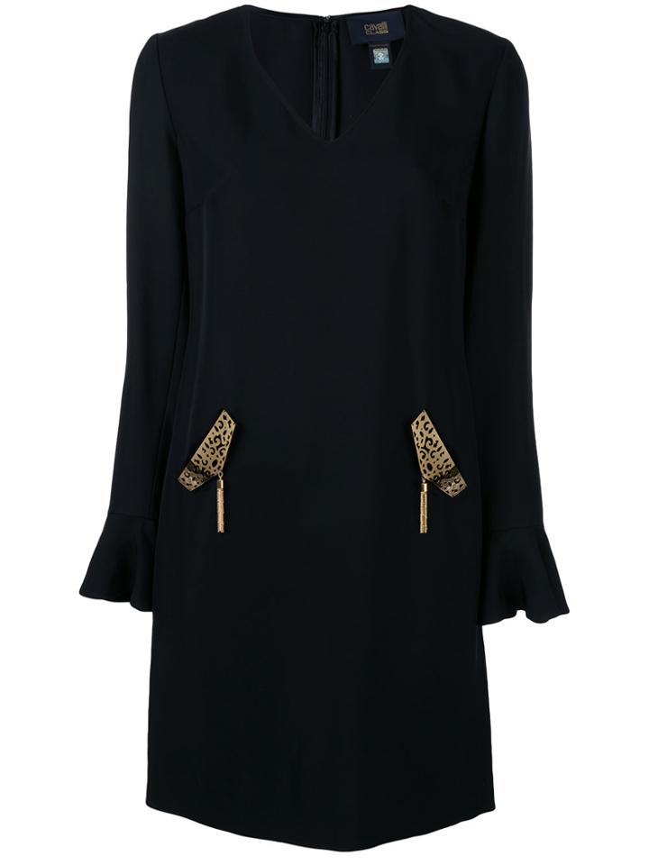 Cavalli Class Embellished Dress - Black