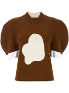 Jw Anderson Puffed Sleeve Cloud Jumper - Brown