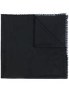 Salvatore Ferragamo - Logo Scarf - Women - Silk/cashmere - One Size, Black, Silk/cashmere