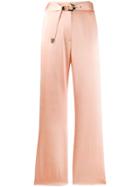 Nanushka High-waisted Textured Trousers - Pink