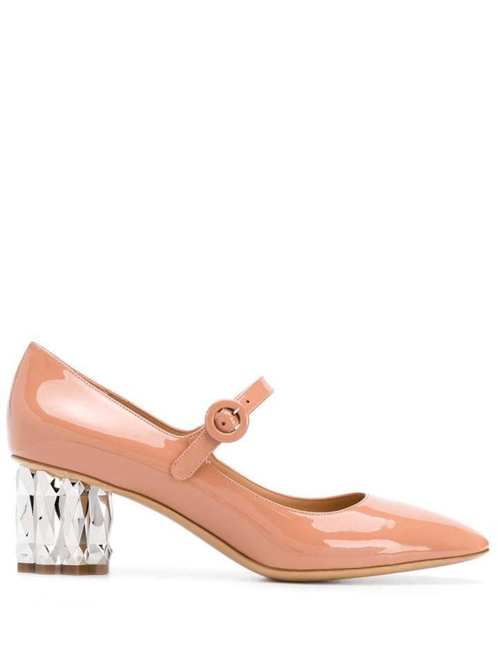 Salvatore Ferragamo Mary Jane Pumps - Neutrals