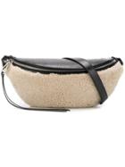 Rebecca Minkoff Shearling Embellished Belt Bag - Neutrals