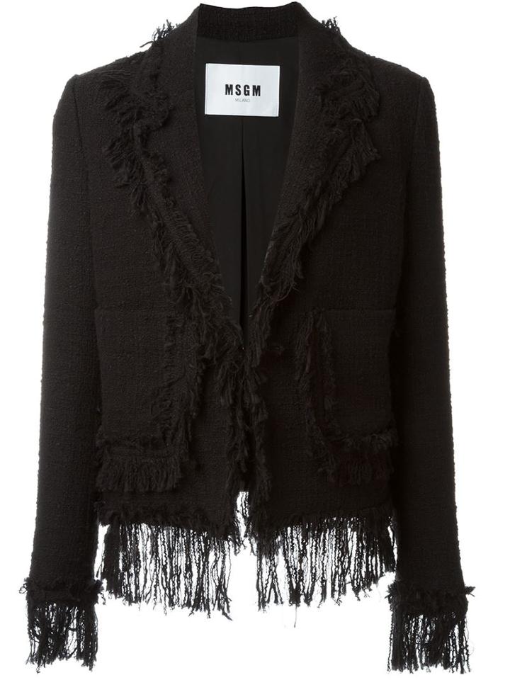 Msgm Embroidered Back Detail Jacket