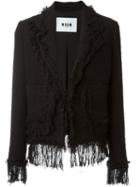 Msgm Embroidered Back Detail Jacket