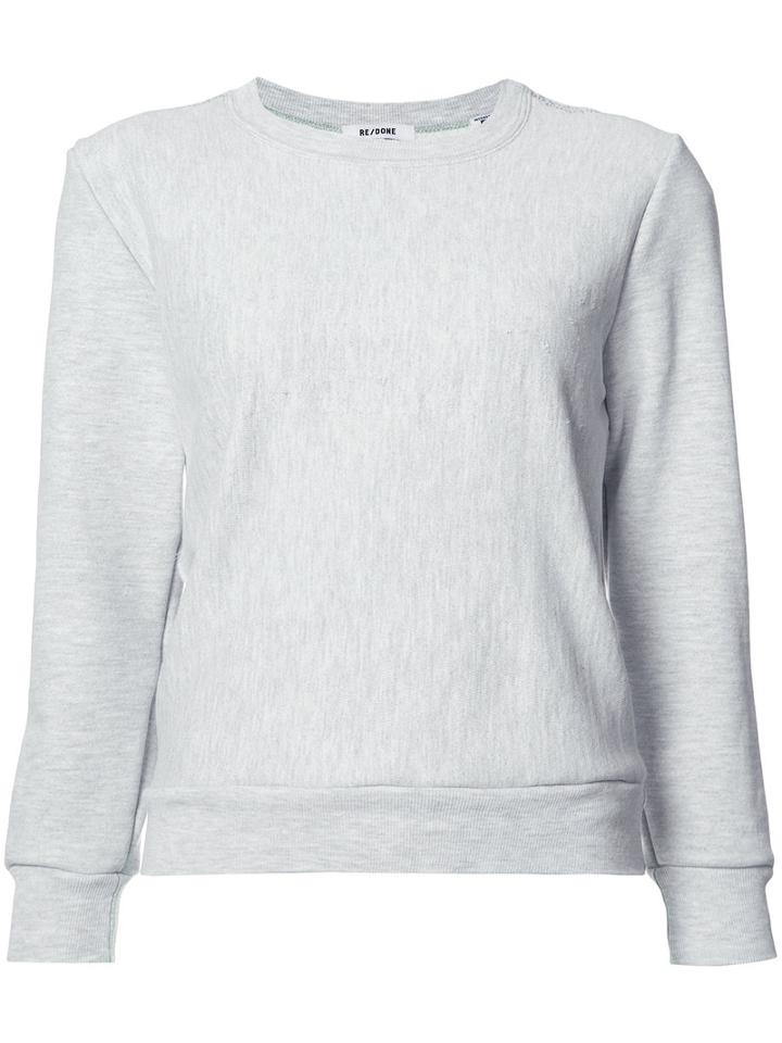 Re/done Crewneck Reconstructed Champion Sweater, Women's, Size: Xs/s, Grey, Cotton/viscose/acrylic