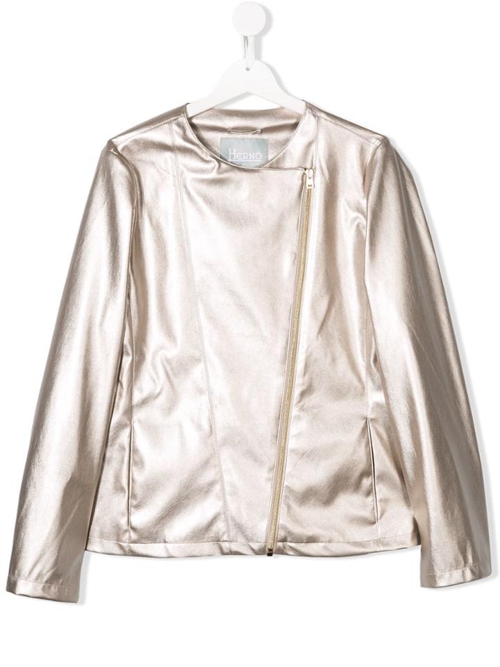 Herno Kids Moto Jacket - Pink