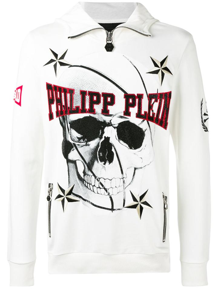 Philipp Plein - Skull Sweatshirt - Men - Cotton - S, White, Cotton