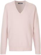 Jac+ Jack V-neck Jumper - Pink & Purple