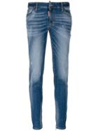 Dsquared2 - Medium-waisted Twiggy Jeans - Women - Cotton/calf Leather/polyester/spandex/elastane - 38, Blue, Cotton/calf Leather/polyester/spandex/elastane