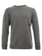 The Elder Statesman Cashmere Embroidered Eye Jumper, Men's, Size: Medium, Grey, Cashmere
