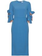 Roksanda Lavete Bow Sleeve Dress - Blue