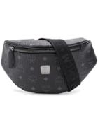 Mcm All-over Logo Belt Bag - Black