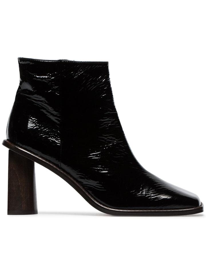 Rejina Pyo Black Alana 70 Patent Leather Boots