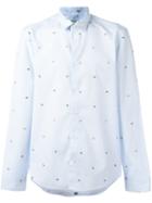 Kenzo 'micro Tanami' Shirt, Men's, Size: 39, Blue, Cotton