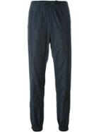 Jil Sander Navy Cuffed Track Pants, Women's, Size: 38, Blue, Polyester