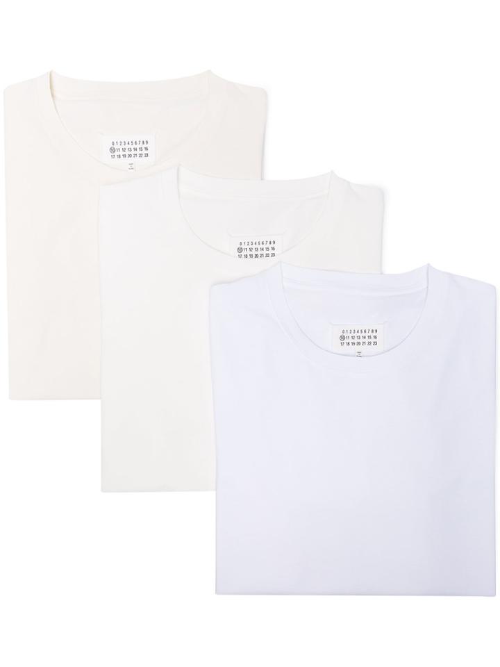 Maison Margiela Pack Of 3 White T Shirts