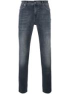 7 For All Mankind Stonewash Skinny Jeans, Men's, Size: 34, Black, Cotton/polyester/spandex/elastane