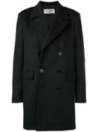 Saint Laurent Double-breasted Fitted Coat - Black