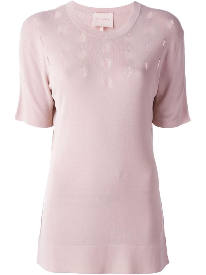 Roksanda 'maise' Knit Top, Women's, Size: 10, Pink/purple, Viscose