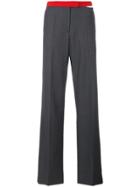 Maison Margiela Slit Waistband Tailored Trousers - Grey