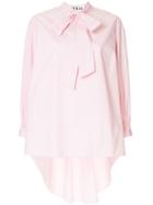 Teija Tie Neck Blouse - Pink & Purple