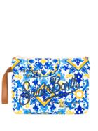 Mc2 Saint Barth Parisienne Printed Clutch - White