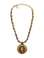 Gucci Lion Head Charm Necklace - Gold