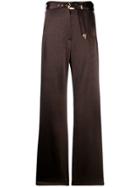 Nanushka Wide Leg Trousers - Brown