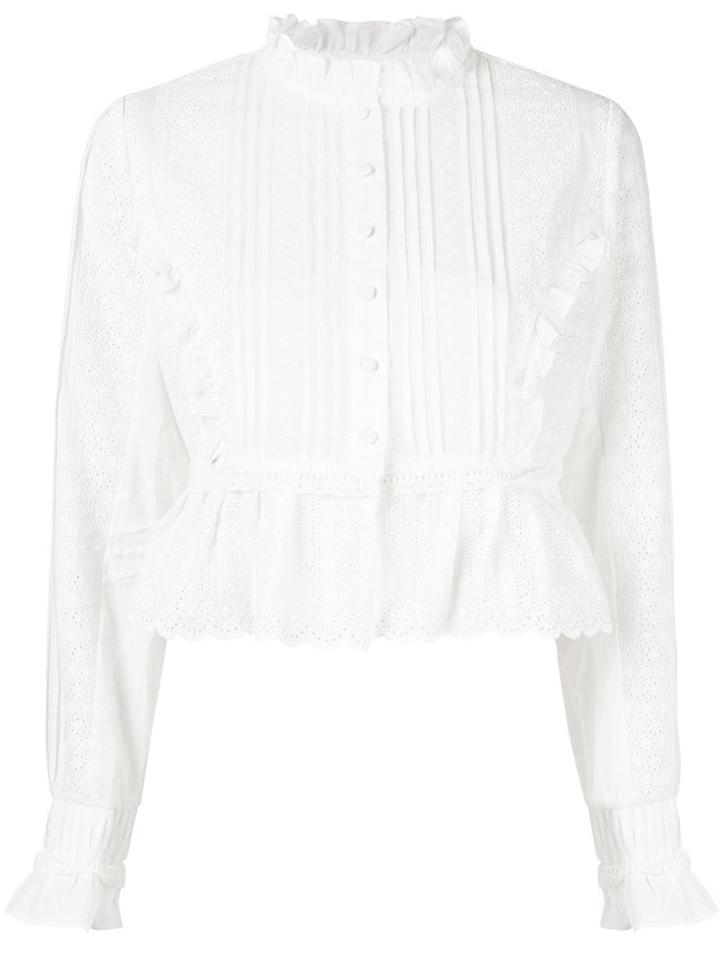 Sir. Celié Pleated Shirt - White